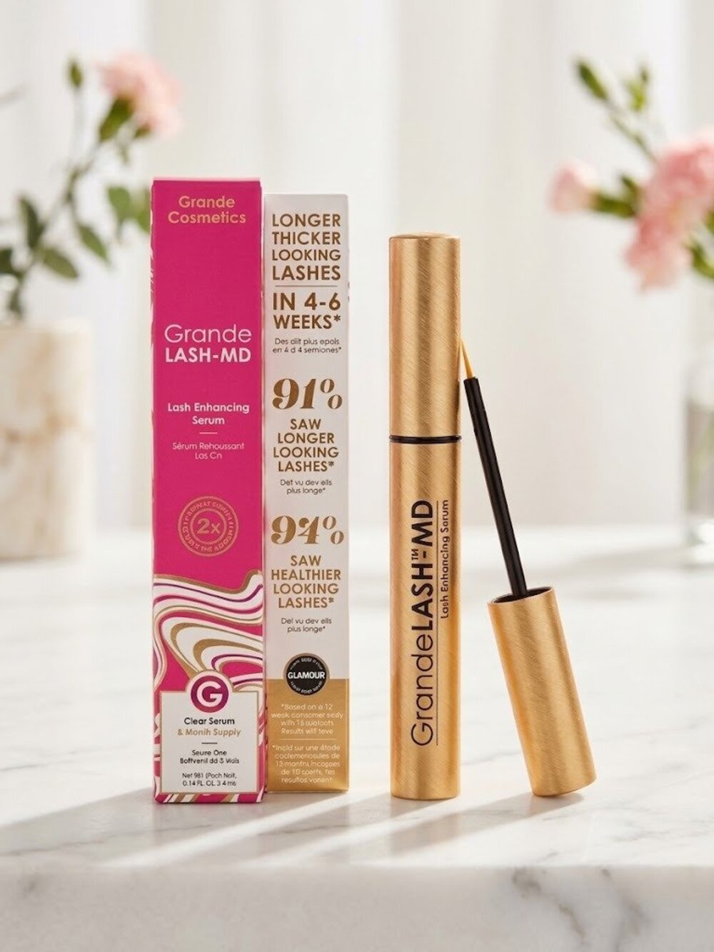 GrandeLASH-MD Eyelash Enhancing Serum 4 mL New Sealed New Packaging